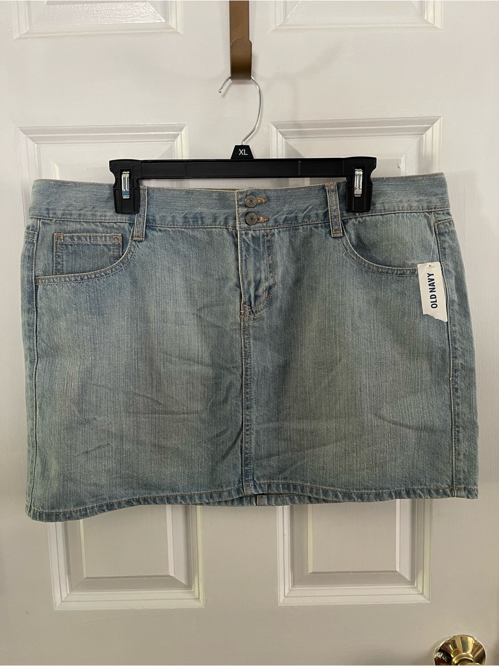 Old Navy Light Blue Denim Mini Skirt